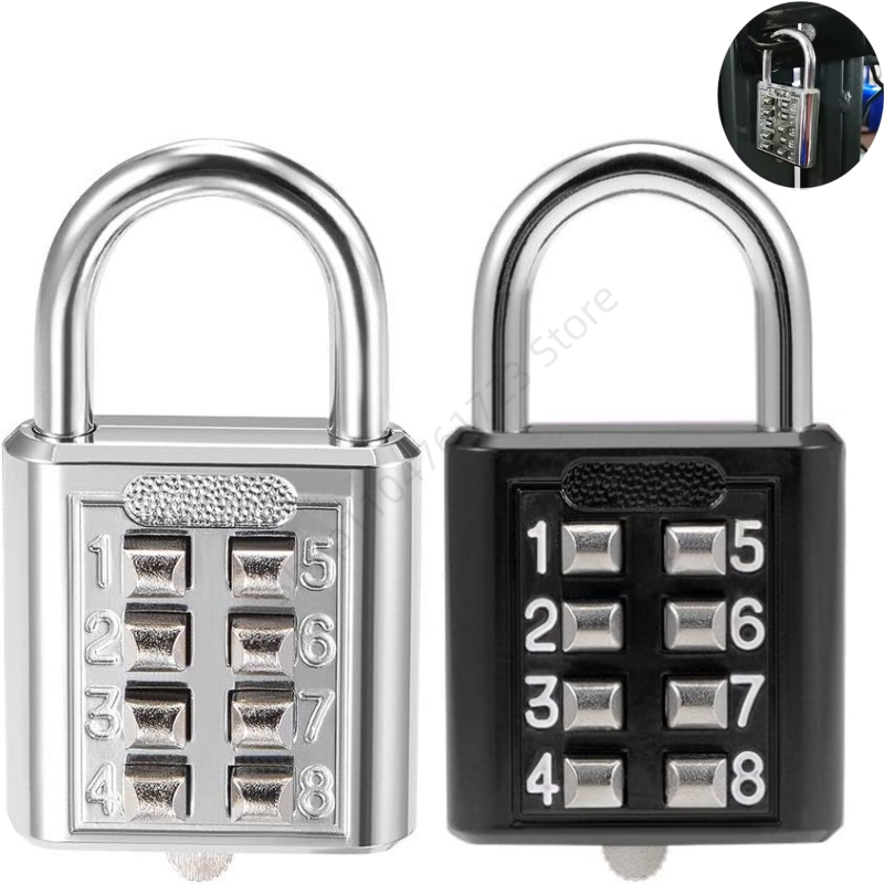 Smart Garden Gate Lock - 8 Digit Combination Outdoor Button Waterproof