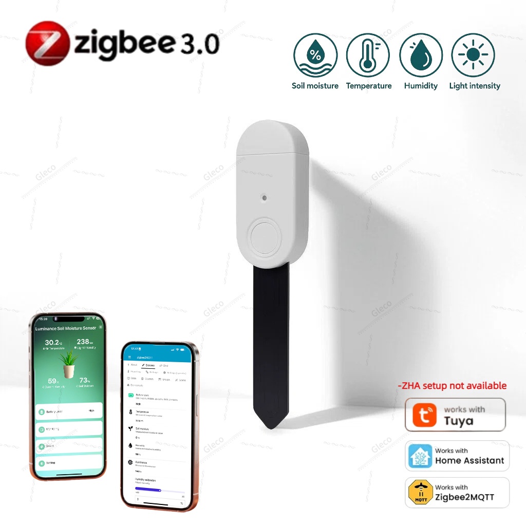 Smart Garden Sensors - 4in1 Zigbee Soil Moisture Temperature Humidity