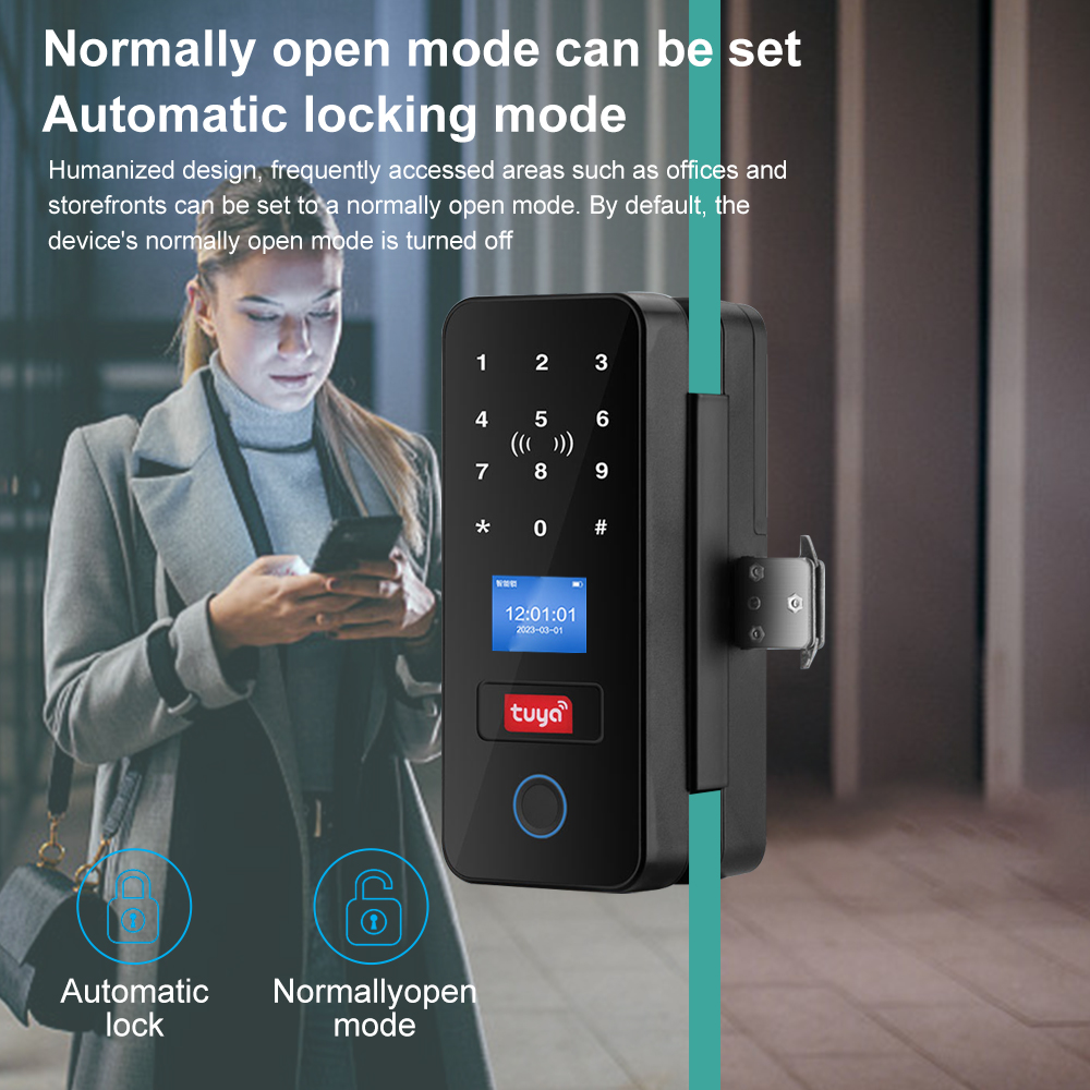 Double Hook Smart Glass Door L - Smart Garden Gate Lock recension och pris