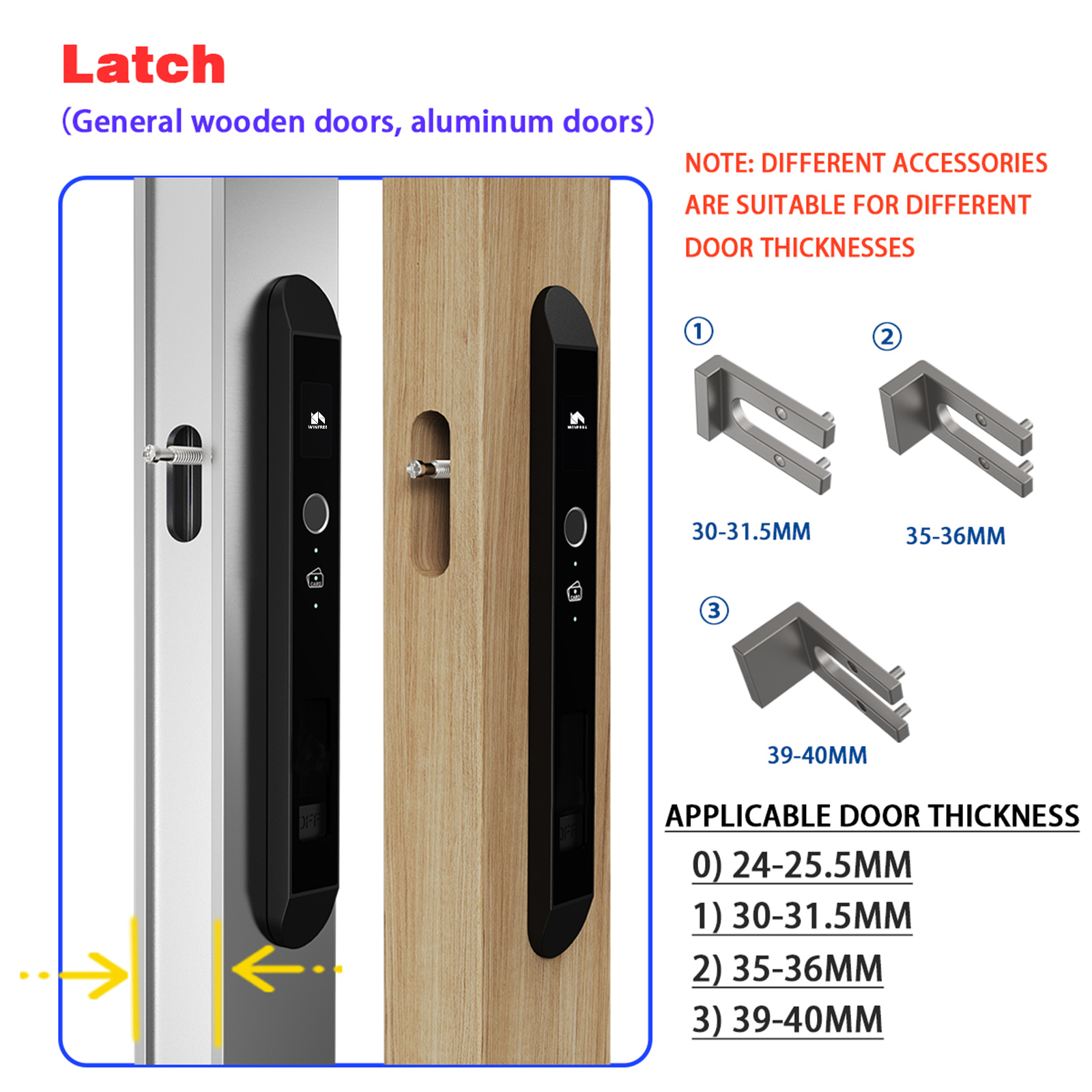 WINFREE Smart Slim Door Lock T - Smart Garden Gate Lock recension och pris