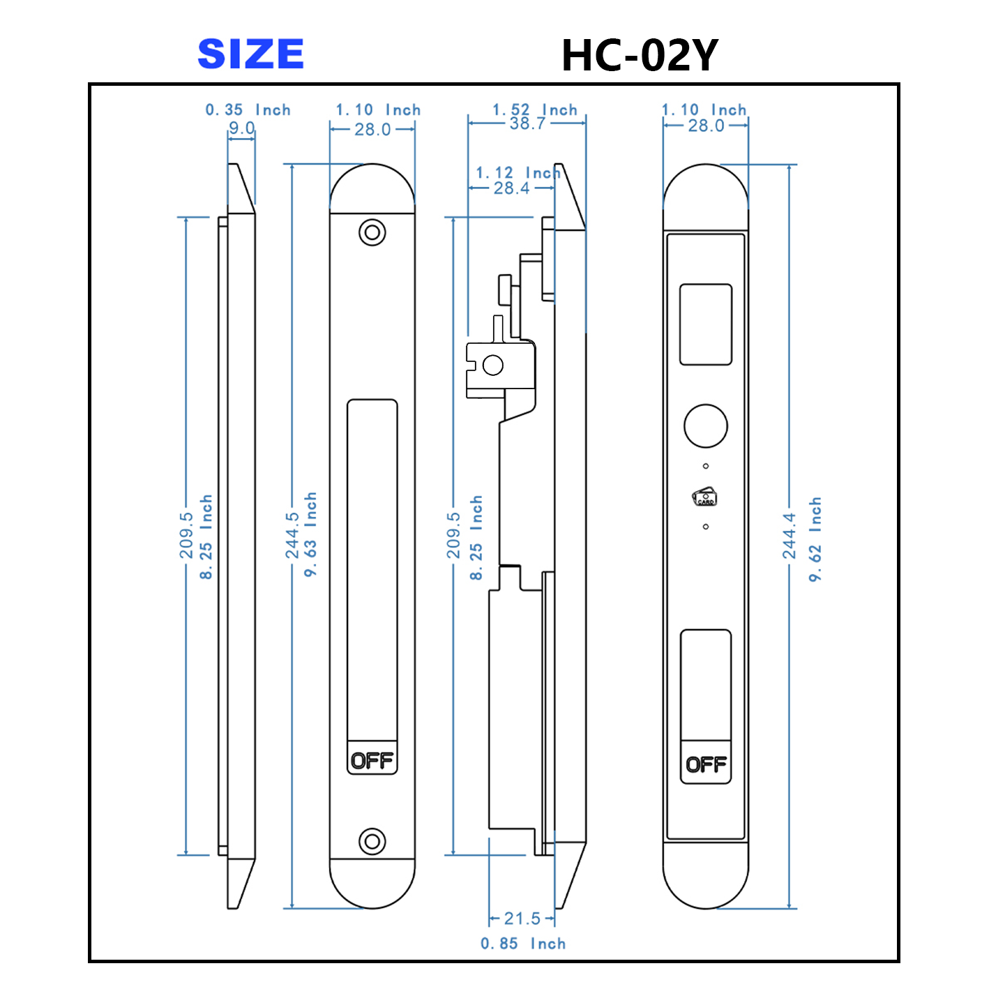 WINFREE Smart Slim Door Lock T - Smart Garden Gate Lock recension och pris