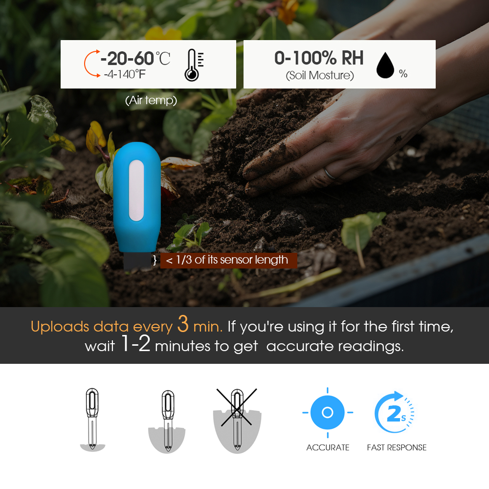 1PCS Tuya Zigbee Soil Sensor H - Smart Garden Sensors recension och pris
