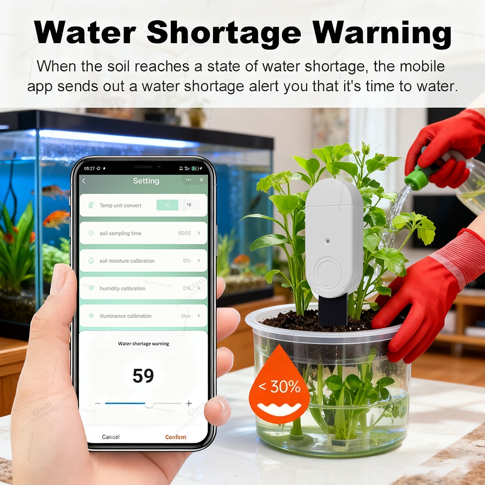 4in1 Zigbee Soil Moisture Temp - Smart Garden Sensors recension och pris