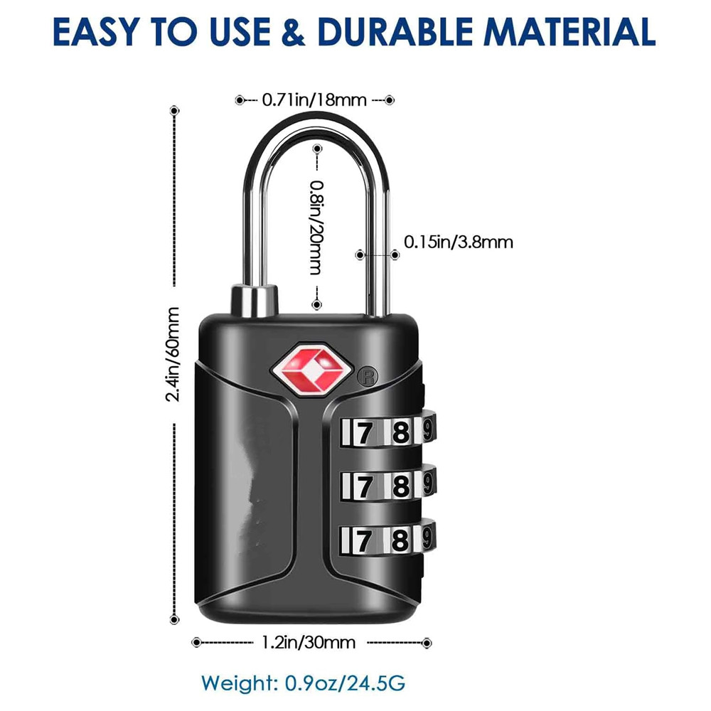 TSA Approved Luggage Locks, Co - Smart Garden Gate Lock recension och pris
