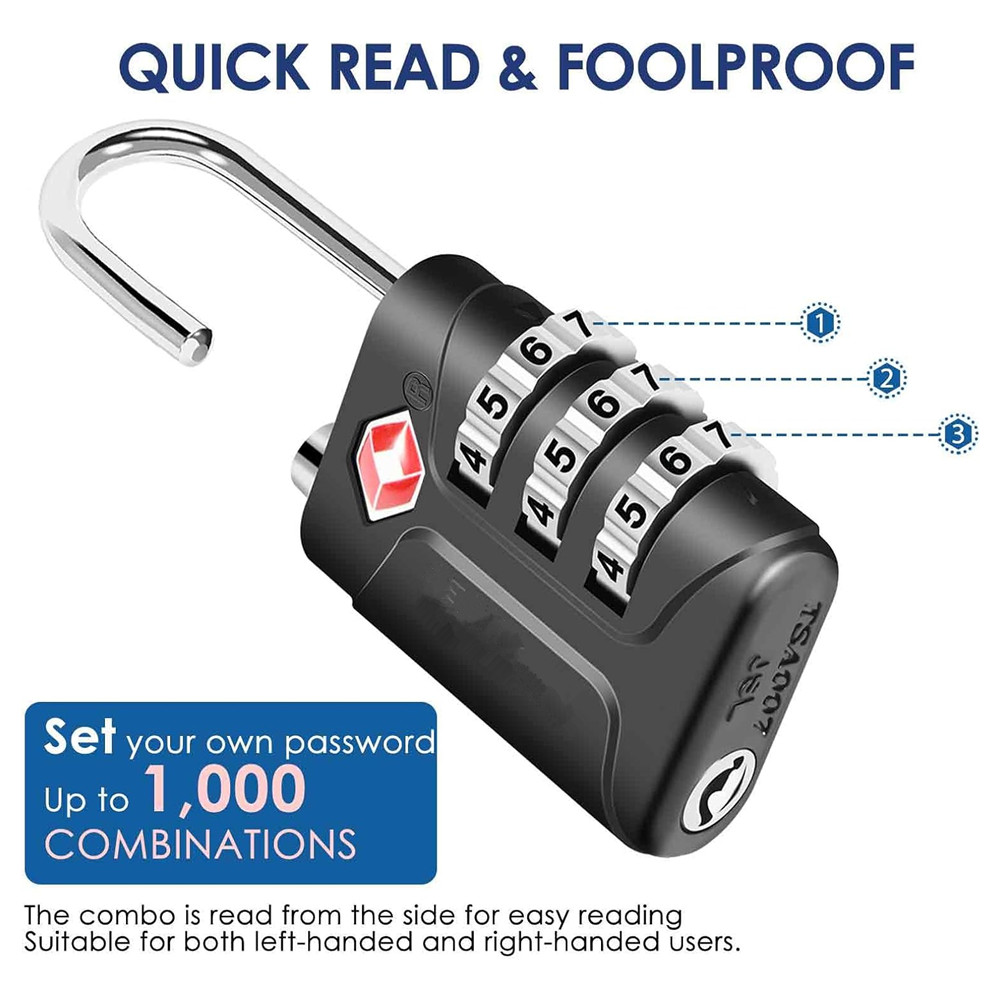 TSA Approved Luggage Locks, Co - Smart Garden Gate Lock recension och pris