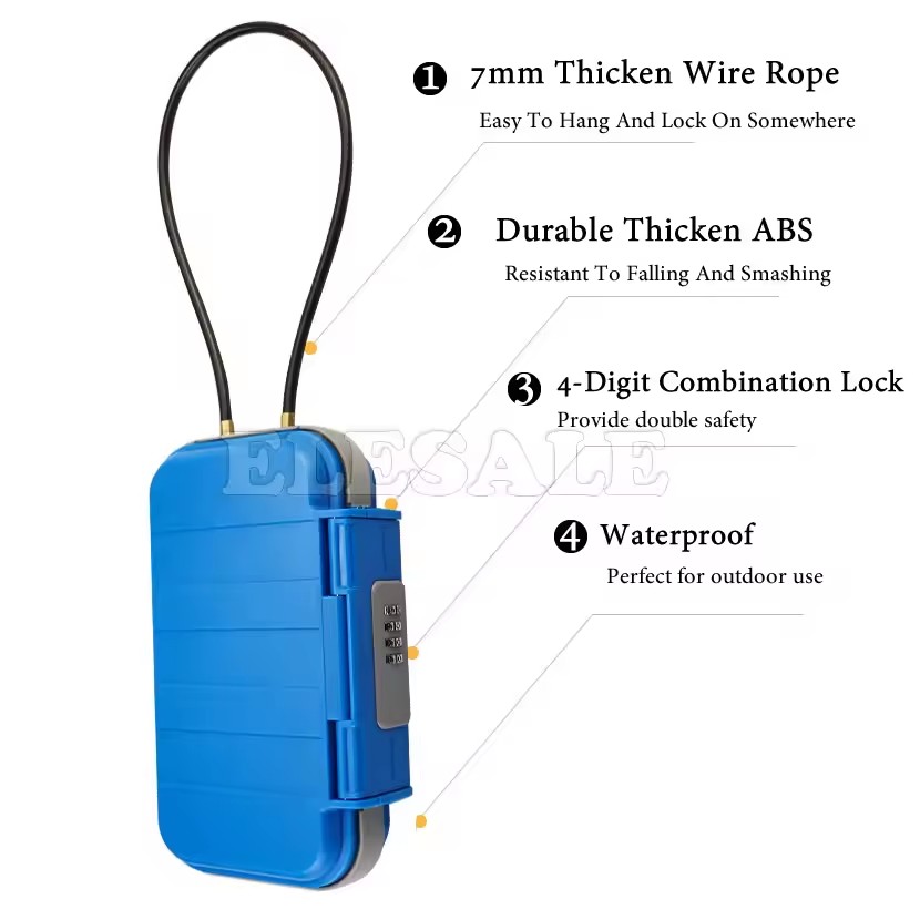 Creative Portable 4-digit Comb - Smart Garden Gate Lock recension och pris