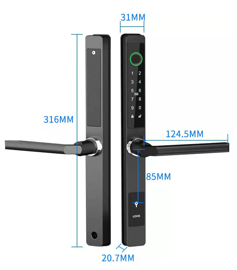 ZHDCOOKEY Biometric Digital Do - Smart Garden Gate Lock recension och pris