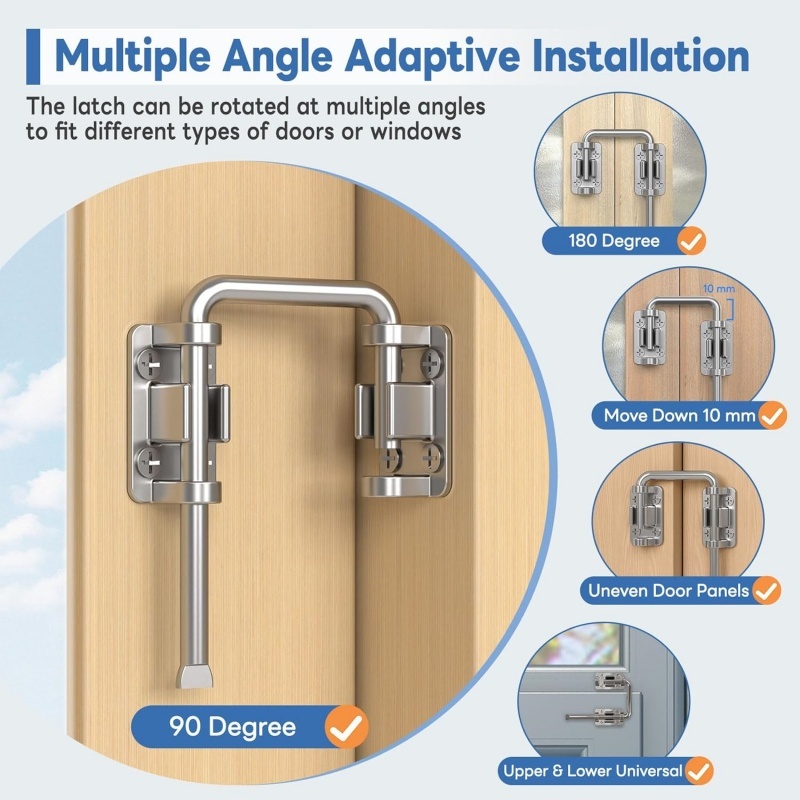 U Shape Patio Sliding Door Loo - Smart Garden Gate Lock recension och pris