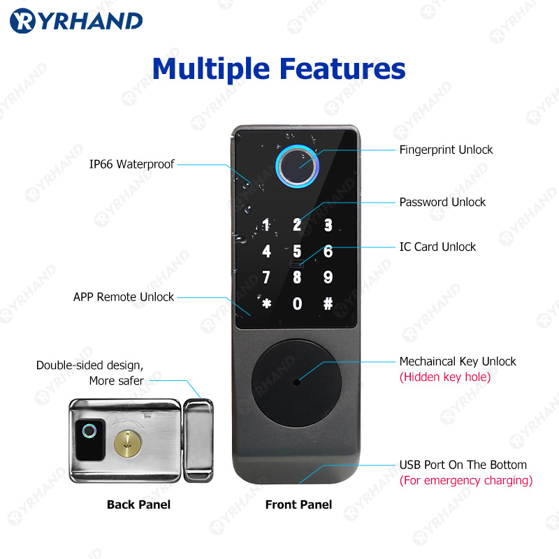 Tuya Smart lock Waterproof Wif - Smart Garden Gate Lock recension och pris