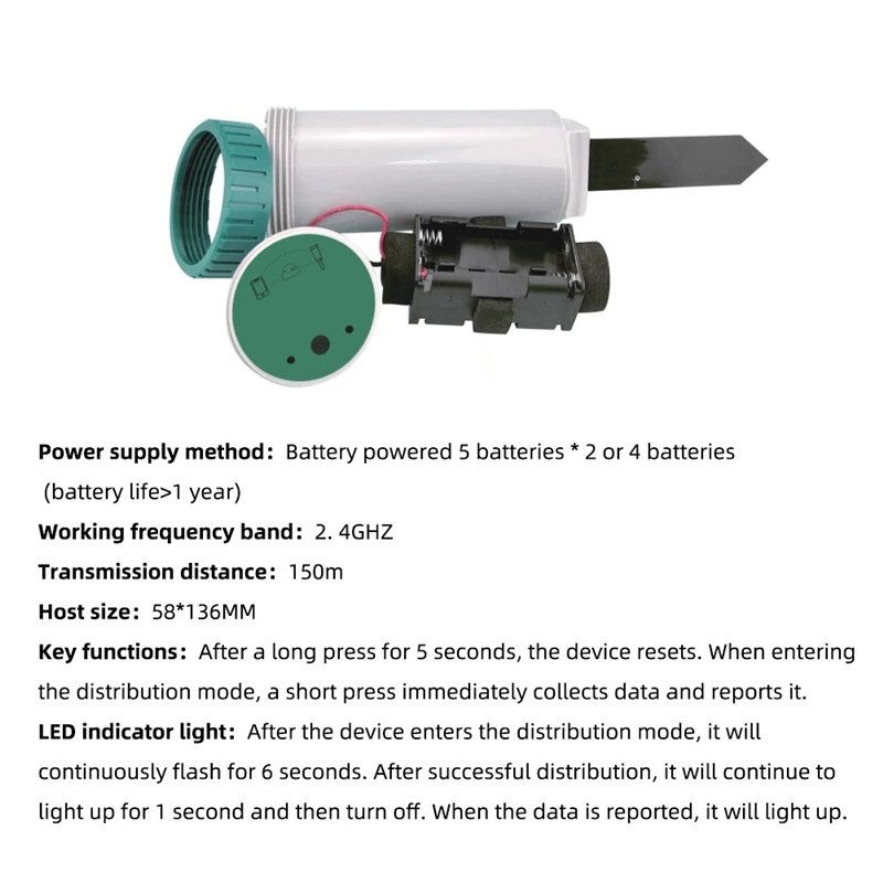 Zigbee Smart 4 In 1 Soil Teste - Smart Garden Sensors recension och pris